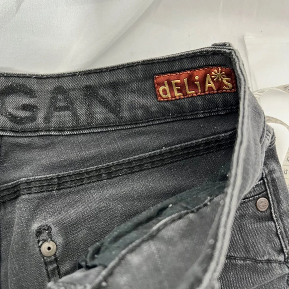 delia*s‎ Morgan Frayed Hem Shorts Size 3 Black - Picture 6 of 9